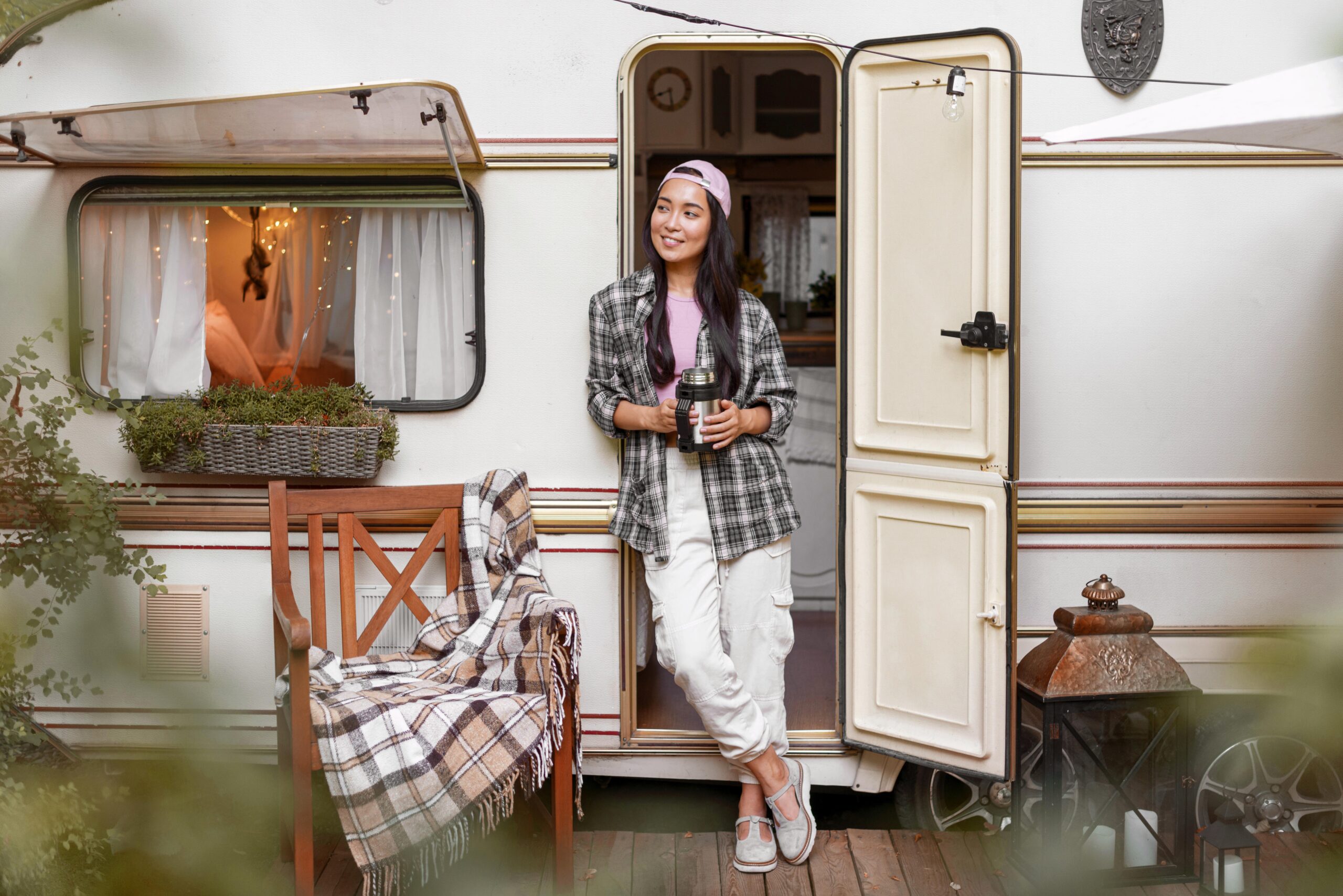 designed by freepik jolie femme debout a l exterieur